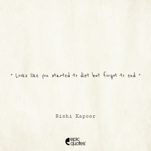 Looks like you started to diet but forgot to end