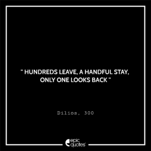 Hundreds leave, a handful stay. Only one looks back, Dilios