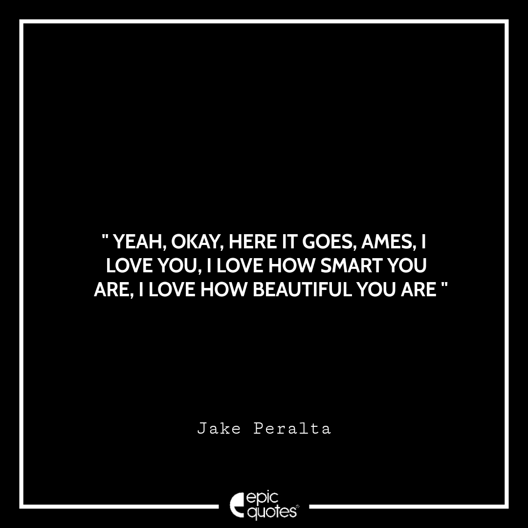 Yeah. Okay, here it goes. Ames, I love you. I love how smart you are. I love how beautiful you are Yeah. Okay, here it goes. Ames, I love you. I love how smart you are. I love how beautiful you are