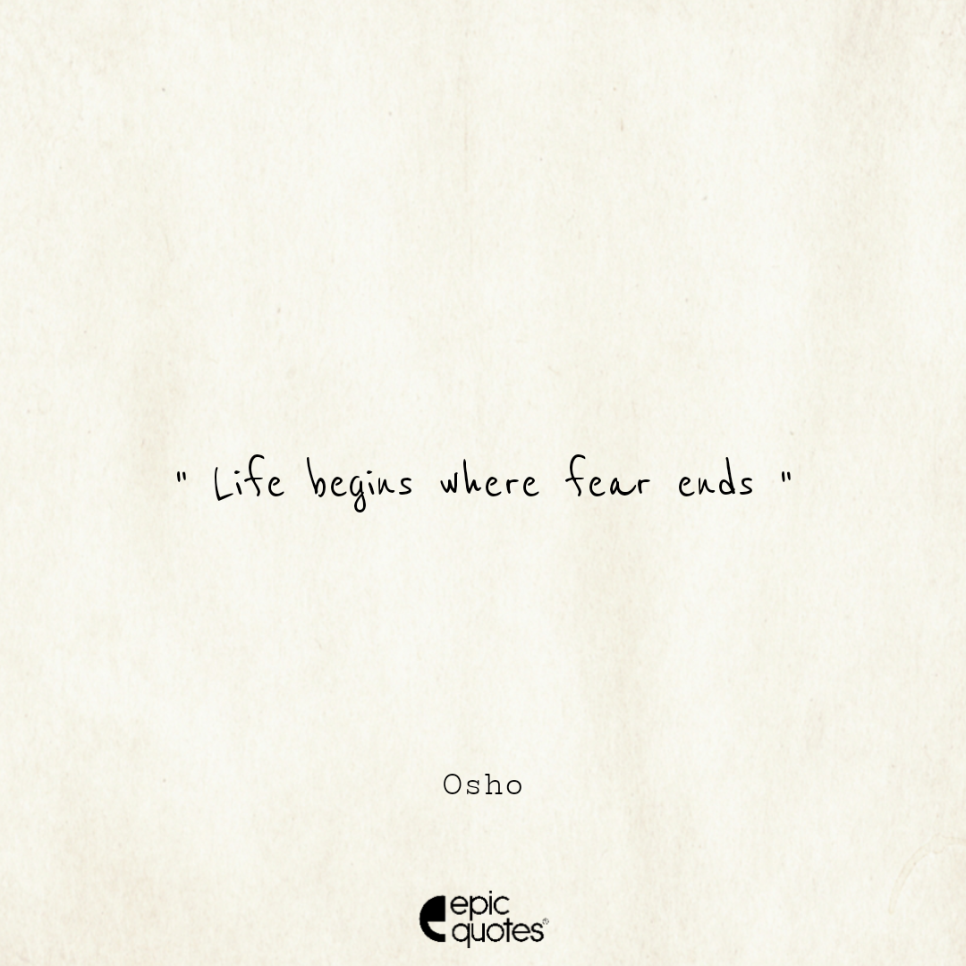 osho on fear