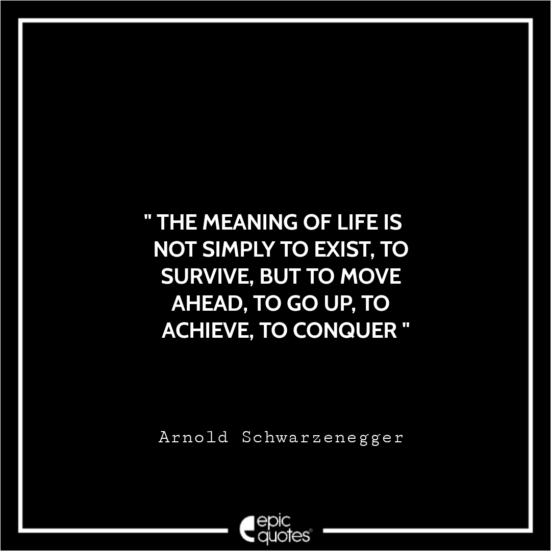 TWO RUGS Arnold Schwarzenegger Meaning of Life Not To Simply Exist but Conquer 